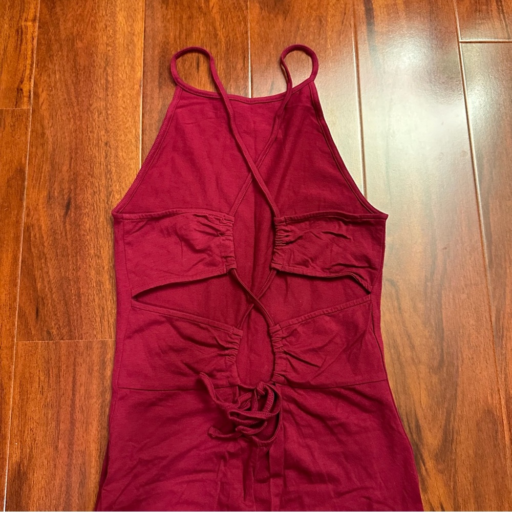 Raspberry Adjustable Tie Open Back Bodycon Mini D… - image 3